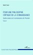 Pour une philosophie critique de la... - Bild 1