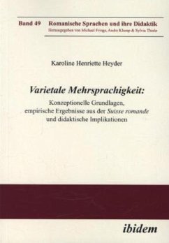 Varietale Mehrsprachigkeit - Heyder, Karoline H.