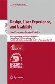 Design, User Experience, and Usability: User Experience Design Practice