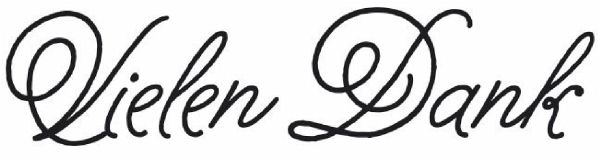 Stempel Vielen Dank