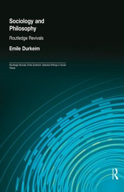 Cover Sociology and Philosophy (Routledge Revivals) (eBook, PDF)