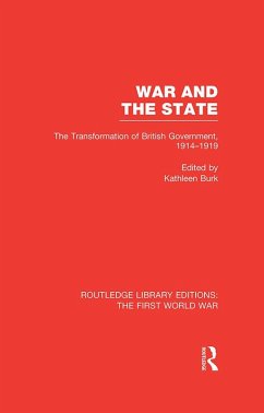 War and the State (RLE The First World War) (eBook, ePUB)