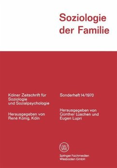 Soziologie der Familie - Lüschen, Günther; Lupri, Eugen
