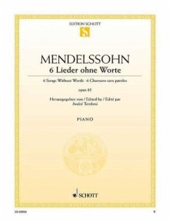 Cover 6 Lieder ohne Worte op.85, Klavier