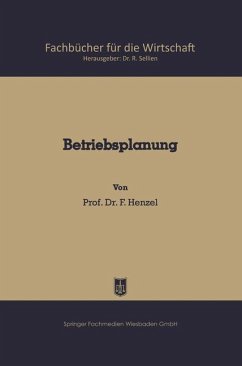 Betriebsplanung - Henzel, Friedrich