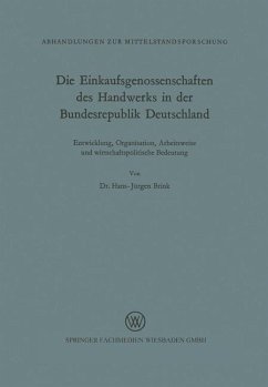 Die Einkaufsgenossenschaften des Handwerks in der Bundesrepublik Deutschland - Brink, Hans-Jürgen