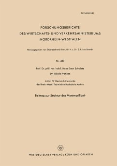 Beitrag zur Struktur des Montmorillonit - Schwiete, Hans-Ernst