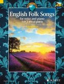 English Folk Songs, 1-2 Singstimmen und Klavier, m. Audio-CD