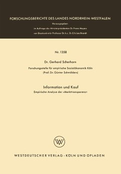 Information und Kauf - Scherhorn, Gerhard