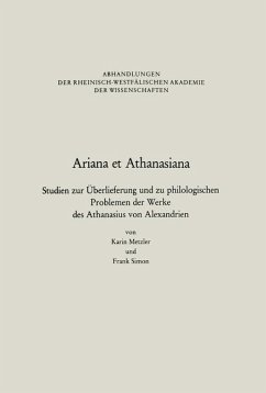 Ariana et Athanasiana - Metzler, Karin; Simon, Frank-Joachim