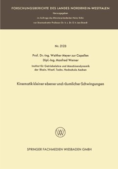 Cover Kinematik kleiner ebener und räumlicher Schwingungen