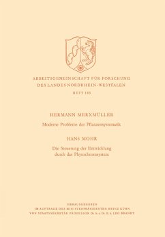 Moderne Probleme der Pflanzensystematik - Merxmüller, Hermann