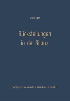 Rückstellungen in der Bilanz - Werninger, Gerd