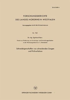 Schneideigenschaften von schneidenden Zangen und Prüfverfahren - Barz, Eginhard