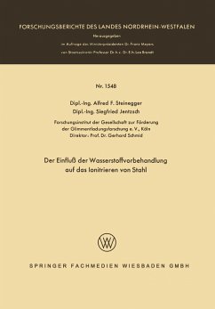 Der Einfluß der Wasserstoffvorbehandlung auf das Ionitrieren von Stahl - Steinegger, Alfred Friedrich