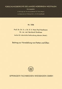 Beitrag zur Veredelung von Fetten und Ölen - Kaufmann, Hans Paul