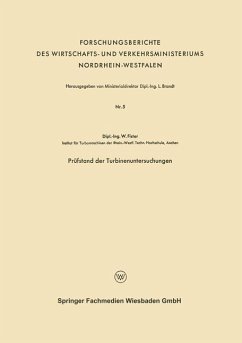 Prüfstand der Turbinenuntersuchungen - Fister, Werner