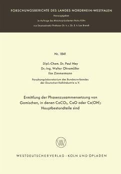 Ermittlung der Phasenzusammensetzung von Gemischen, in denen CaCO3, CaO oder Ca(OH)2 Hauptbestandteile sind - Ney, Paul