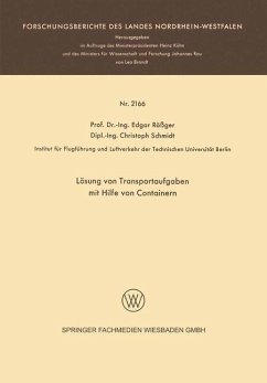 Lösung von Transportaufgaben mit Hilfe von Containern - Rößger, Edgar; Schmidt, Christoph