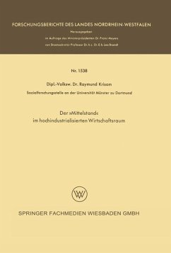 Der »Mittelstand« im hochindustrialisierten Wirtschaftsraum - Krisam, Raymund