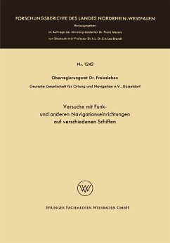 Versuche mit Funk- und anderen Navigationseinrichtungen auf verschiedenen Schiffen - Freiesleben, Hans Christian