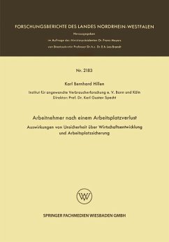 Arbeitnehmer nach einem Arbeitsplatzverlust - Hillen, Karl Bernhard