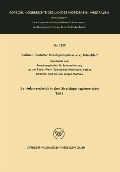 Cover Betriebsvergleich in den Streichgarnspinnereien