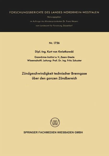 Zündgeschwindigkeit technischer Brenngase über den ganzen Zündbereich
