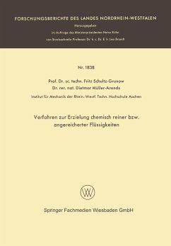 Verfahren zur Erzielung chemisch reiner bzw. angereicherter Flüssigkeiten - Schultz-Grunow, Fritz