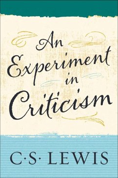 Cover An Experiment in Criticism (eBook, ePUB)