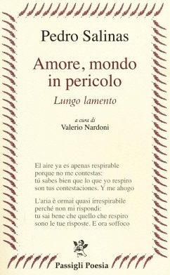 Cover Amore, mondo in pericolo. Lungo lamento. Testo spagnolo a fronte