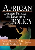 African Development Finance and Business Finance Policy (eBook, ePUB)