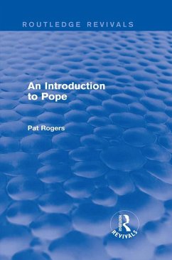 An Introduction to Pope (Routledge Revivals) (eBook, ePUB) - Rogers, Pat