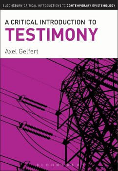 Cover A Critical Introduction to Testimony (eBook, PDF)