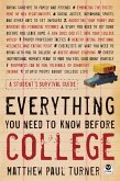 Everything You Need to Know Before College (eBook, ePUB)