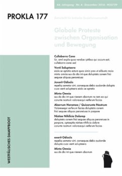 Cover Globale Proteste zwischen Organisation uns Bewegung / Prokla Nr.177