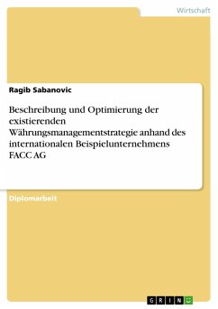 Beschreibung und Optimierung der existierenden Währungsmanagementstrategie anhand des internationalen Beispielunternehmens FACC AG (eBook, PDF) - Sabanovic, Ragib