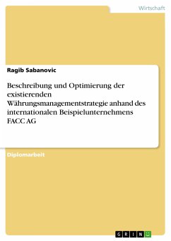 Beschreibung und Optimierung der existierenden Währungsmanagementstrategie anhand des internationalen Beispielunternehmens FACC AG (eBook, PDF)