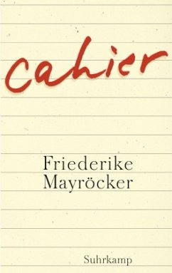 Cahier - Mayröcker, Friederike