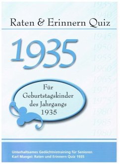Raten und Erinnern Quiz 1935 - Mangei, Karl