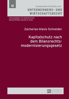 Kapitalschutz nach dem Bilanzrechtsmodernisierungsgesetz - Schneider, Zacharias-Alexis
