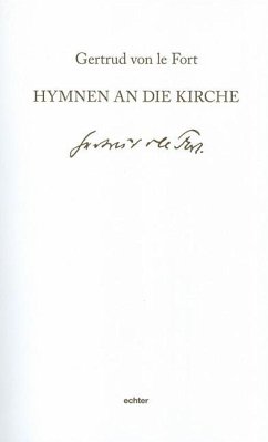 Hymnen an die Kirche - le Fort, Gertrud von