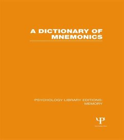 A Dictionary of Mnemonics (PLE: Memory) (eBook, PDF) - Various