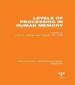 Cover Levels of Processing in Human Memory (PLE: Memory) (eBook, PDF)