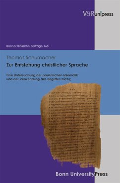 Zur Entstehung christlicher Sprache (eBook, PDF) - Schumacher, Thomas