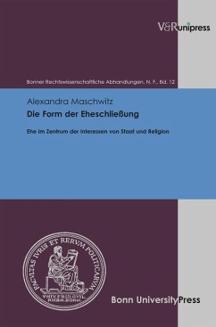 Die Form der Eheschließung (eBook, PDF) - Maschwitz, Alexandra