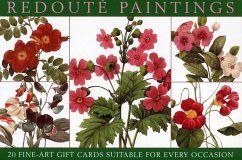 20 Notecards and Envelopes: Redoute Paintings - Peony Press