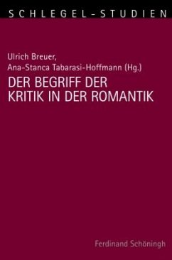 Cover Der Begriff der Kritik in der Romantik