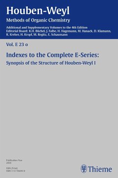 Houben-Weyl Methods of Organic Chemistry Vol. E 23o, 4th Edition Supplement (eBook, PDF) - Houben-Weyl; Büchel, Karl-Heinz; Falbe, Jürgen; Hagemann, Herrmann; Hanack, Michael