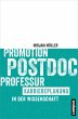 Promotion - Postdoc - Professur - Bild 1
